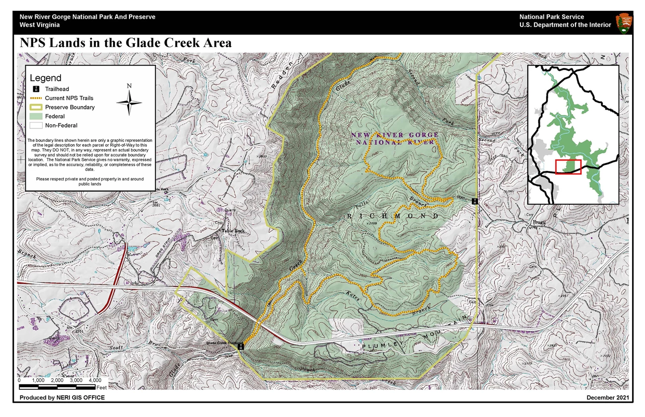 Hunting Area Map - Glade Creek Hunting Area Map - Glade Creek