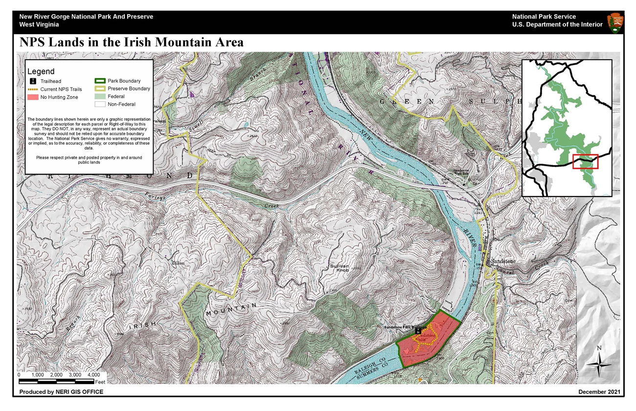 Hunting Map - Irish Mountain Hunting Map - Irish Mountain