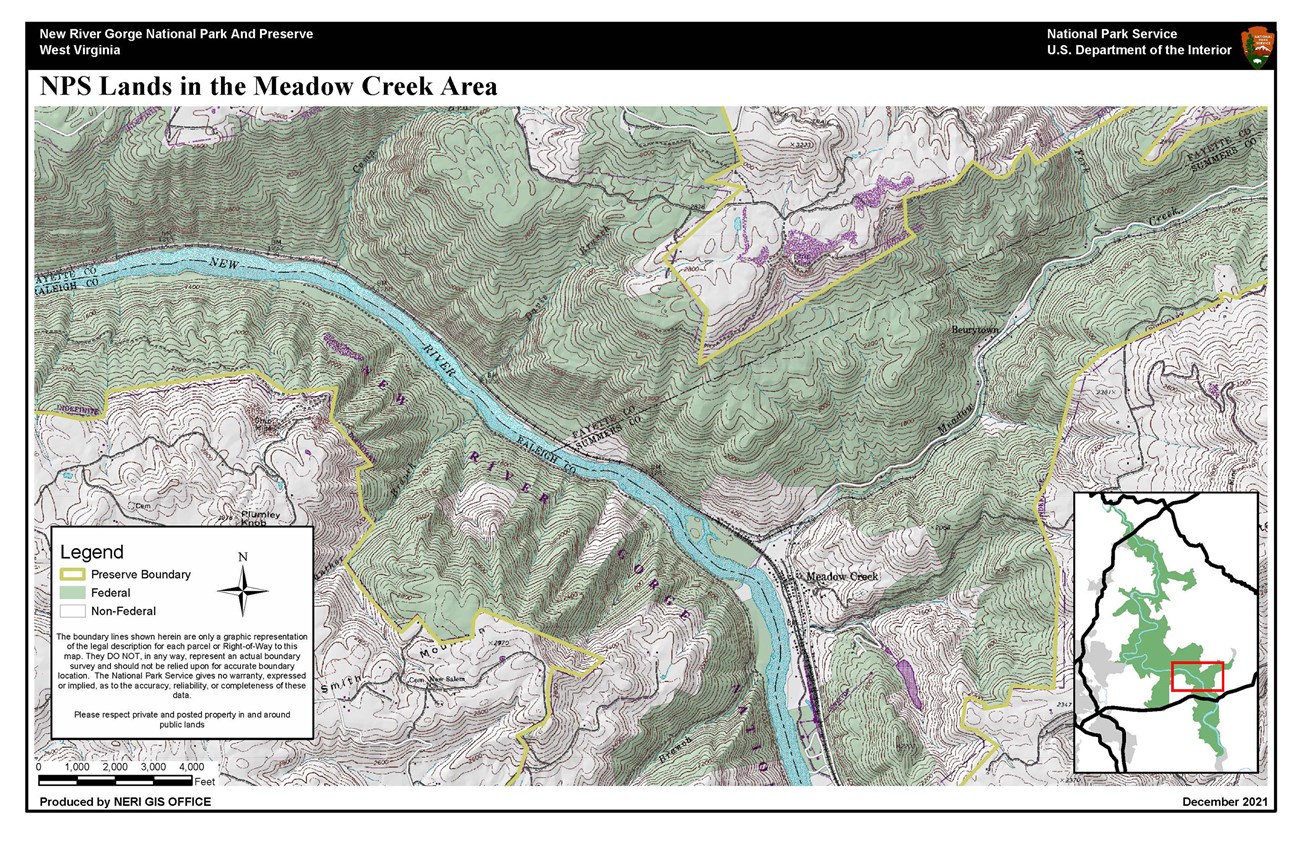 Hunting Map - Meadow Creek Area