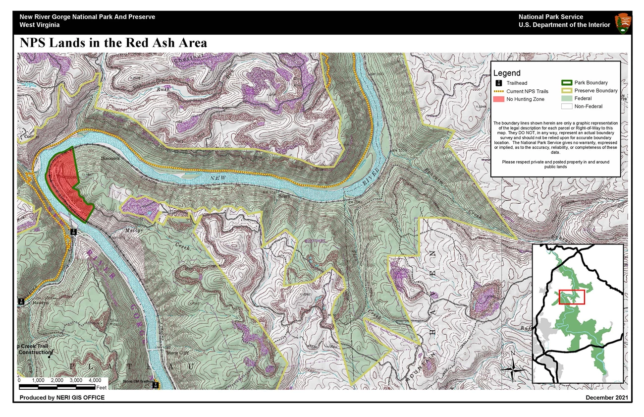 Hunting Map - Red Ash area Hunting Map - Red Ash area