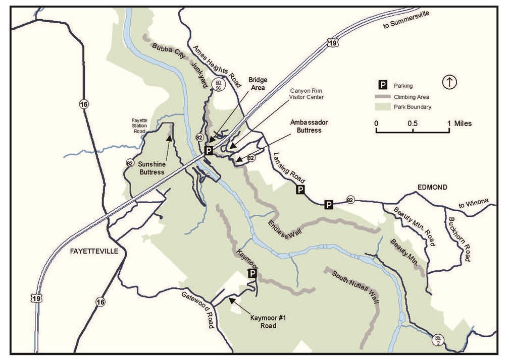 map of climbing areas