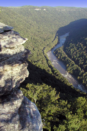 View of river and gorge from Endless Wall View of river and gorge from Endless Wall