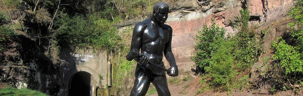 John Henry statue and the Great Bend Tunnel John Henry statue and the Great Bend Tunnel