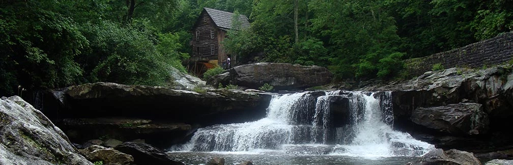 Grist Mill and waterfall Grist Mill and waterfall