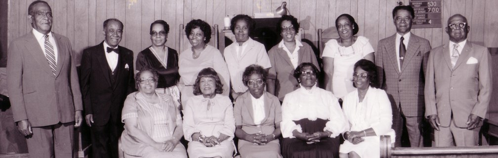 African American church congregation