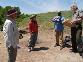 Archaeology field school June 3, 2009