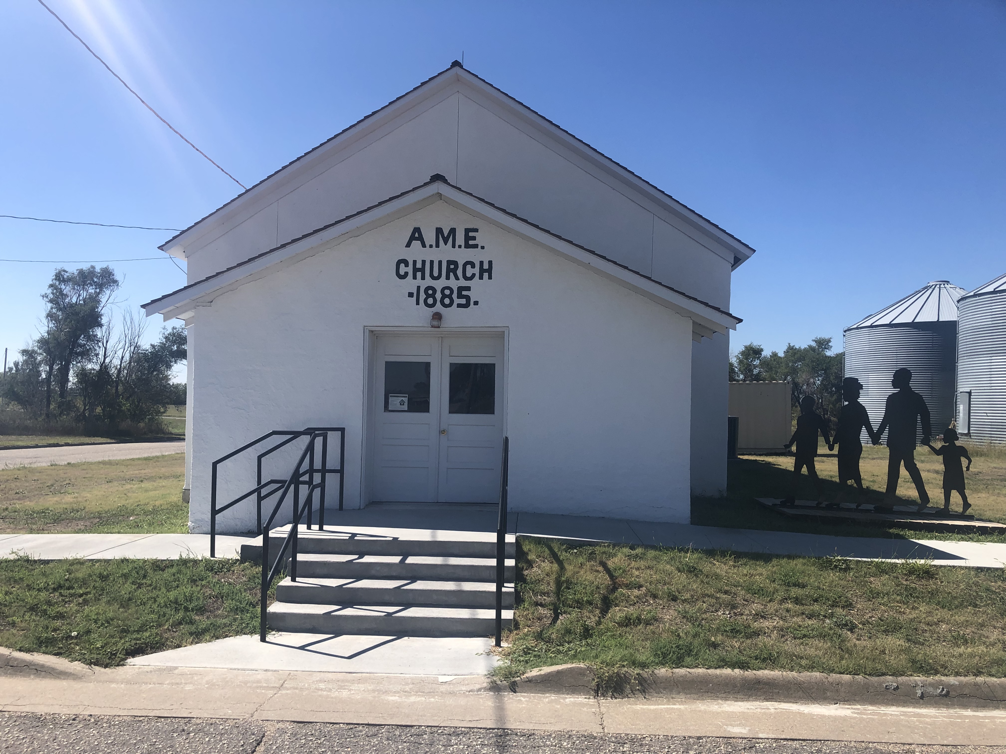Restored stone building