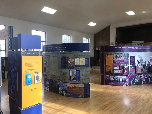 An overview of the whole exhibit