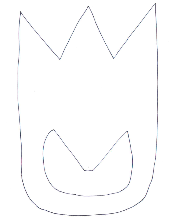 Dinosaur foot drawn on white background