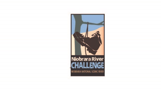 Graphic of hiking boot with Niobrara River Challenge underneath