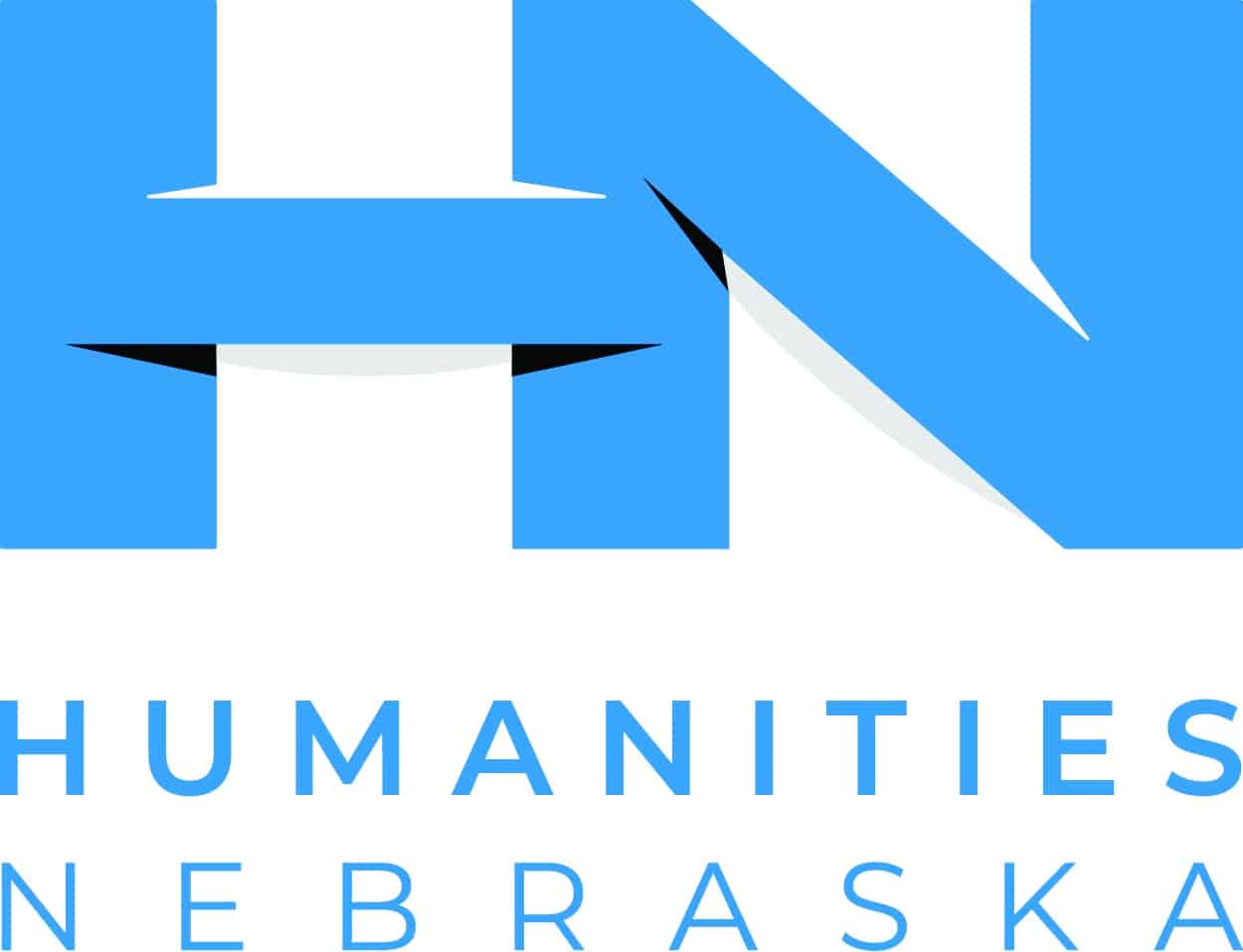 A logo with a blue "HN" and the words Humanities Nebraska