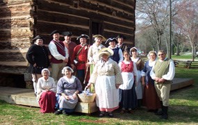 Living History reenactors at the Black Swan Tavern