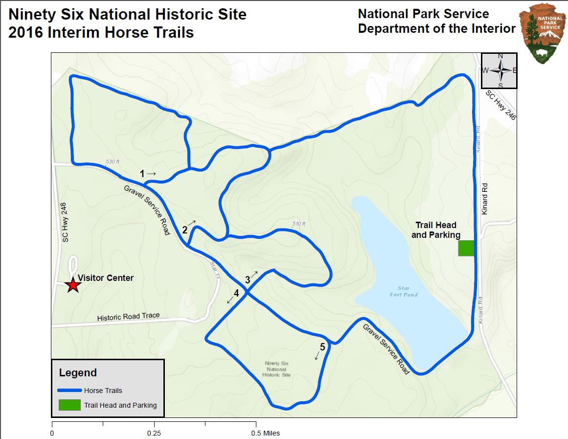 Designated horse trails