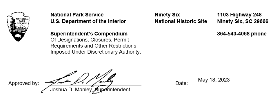 Signed and dated compendium header