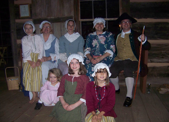 Reenactors of all ages help with Annual Candlelight Tour