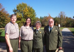 Ninety Six NHS park staff with Director Mainella 2004