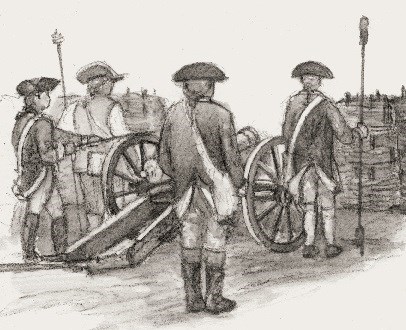 artillery battery drawn by Steven Patricia