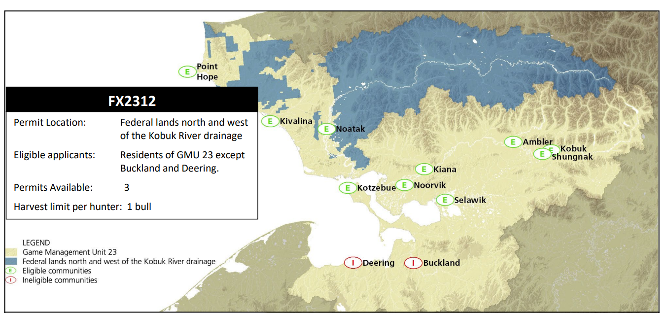Map of the 2026 2312 hunt