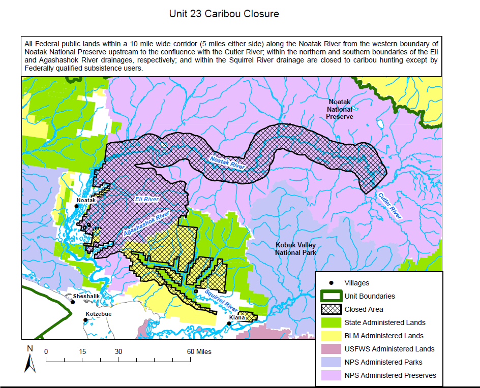 News Release Map Map of Noatak National Preserve and its new regulations.