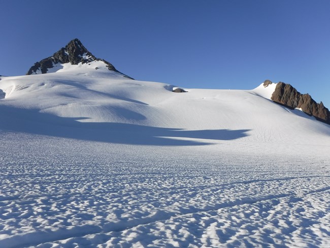 Mt. Shuksan's summit pyramid in late afternoon