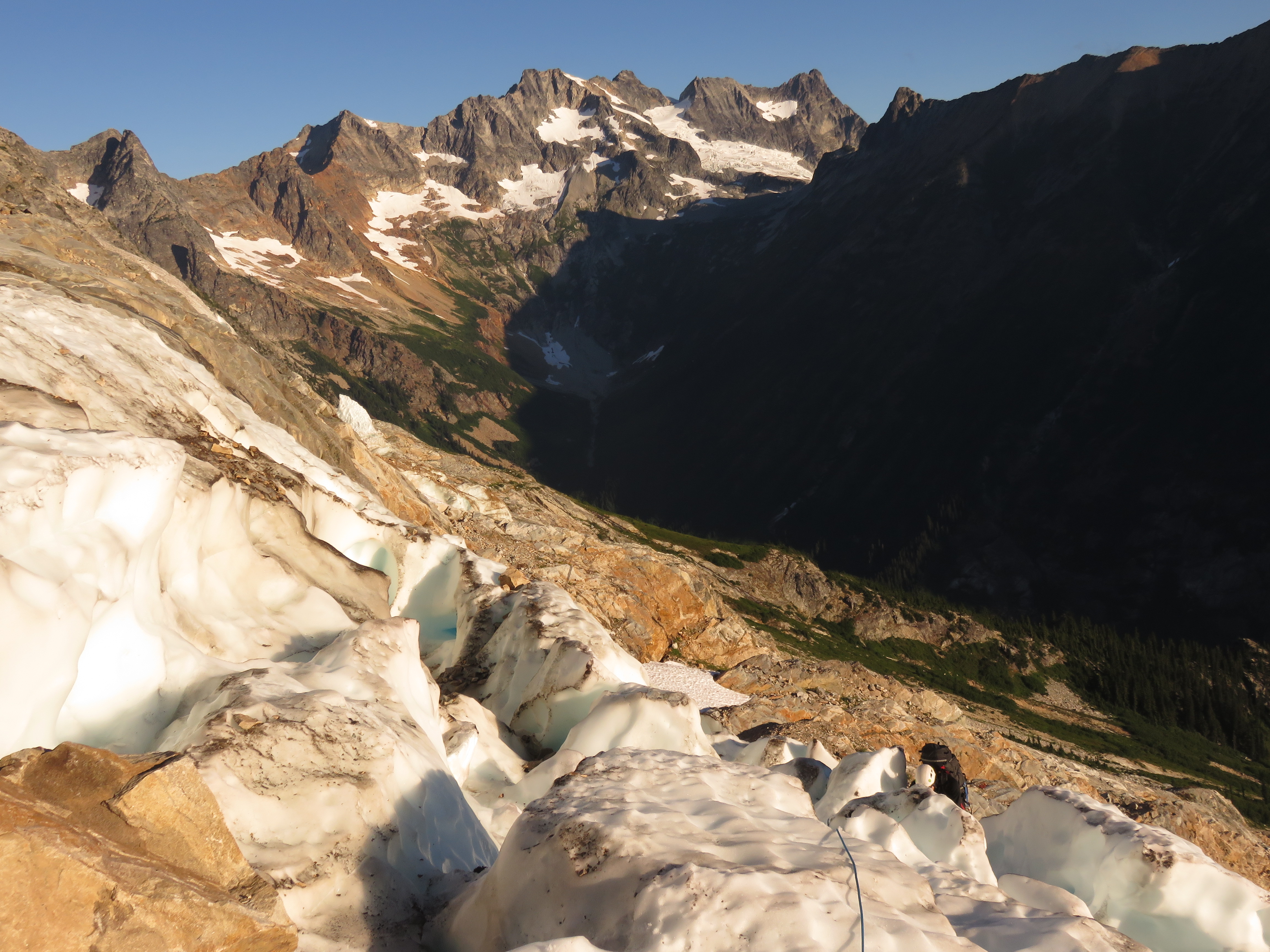 The spot where we gained access to the Goode glacier