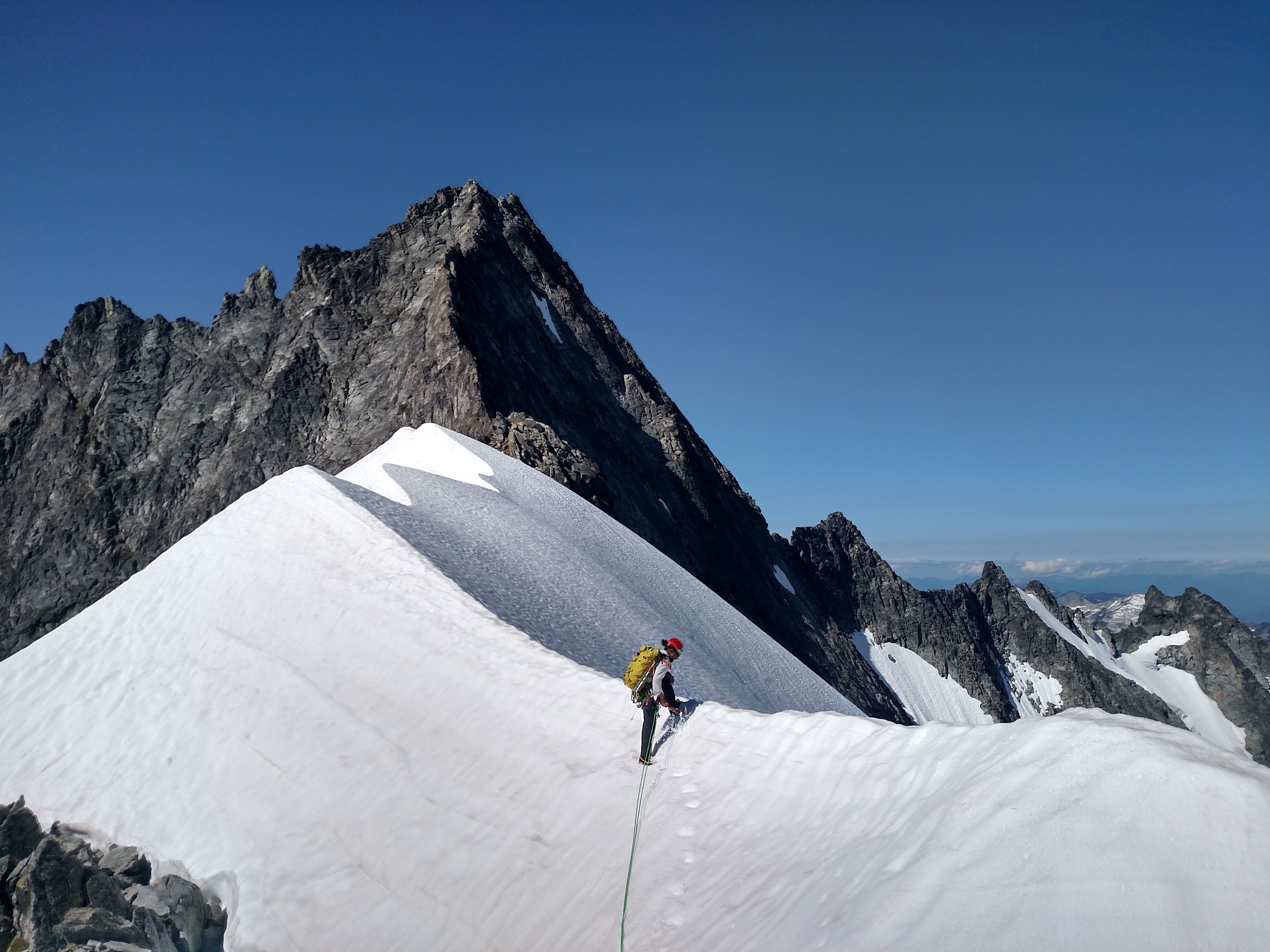 2/3 of the way up the North Ridge