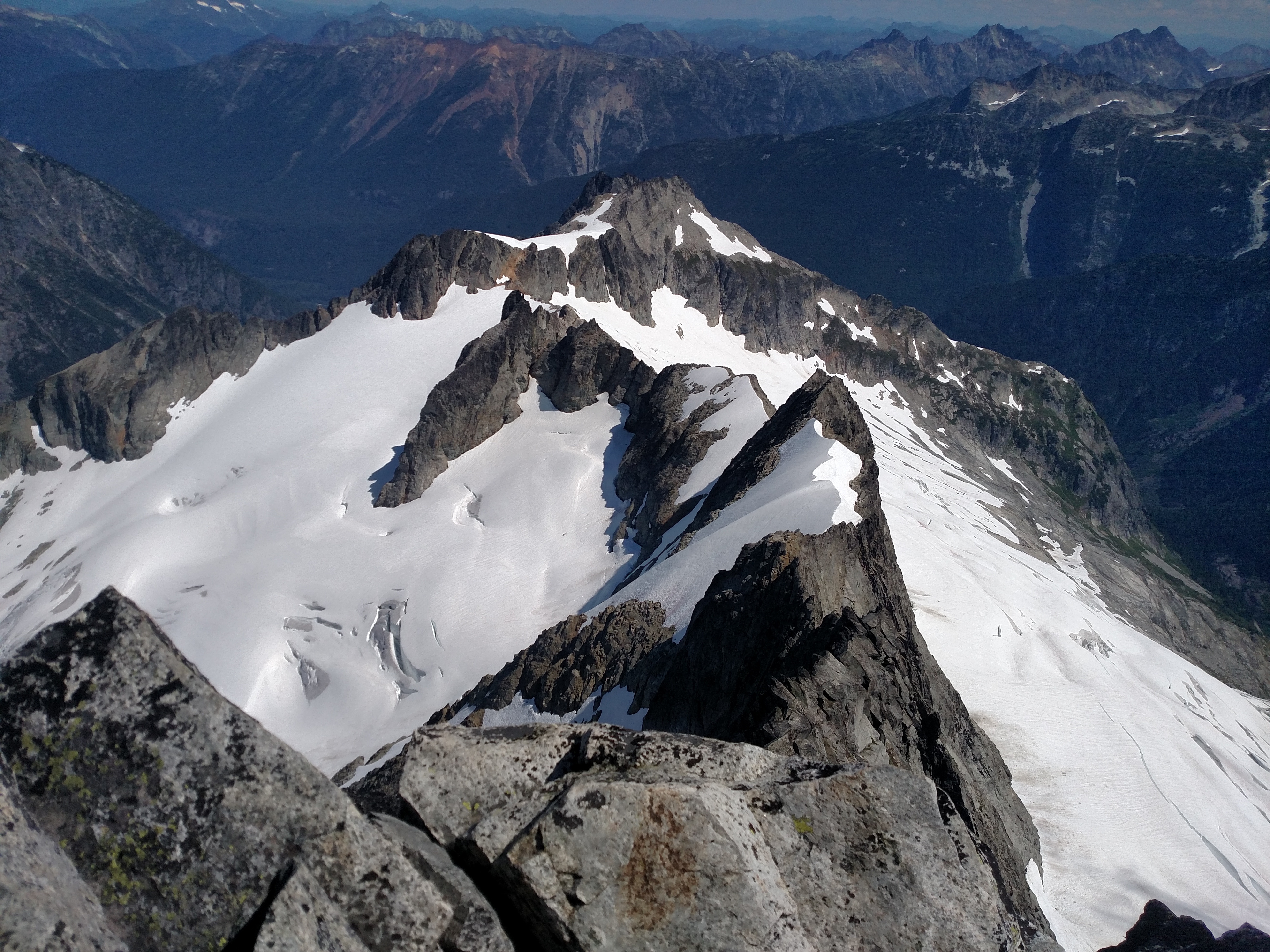 Looking down North Ridge