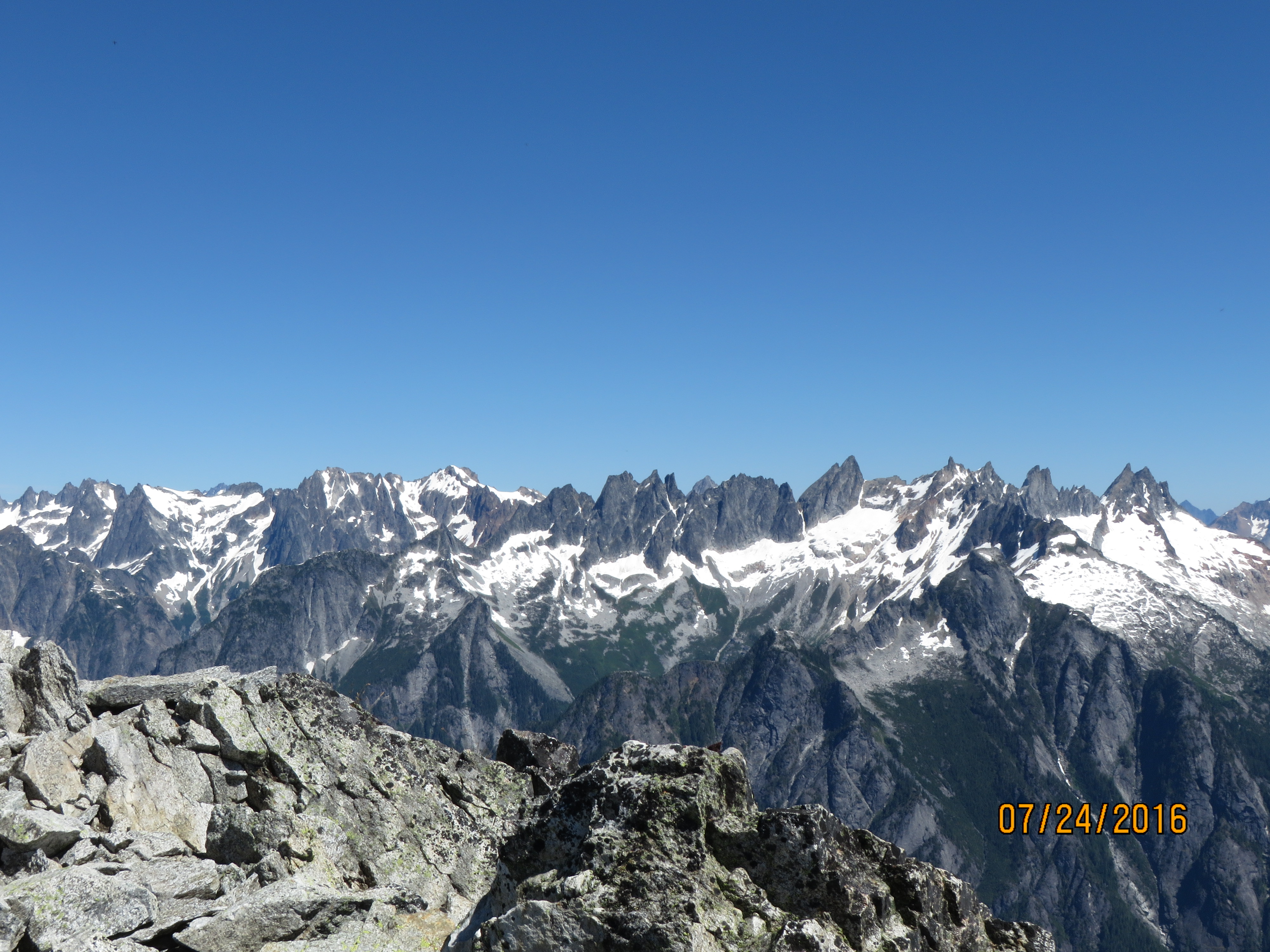 View of the Pickets from NE Ridge 