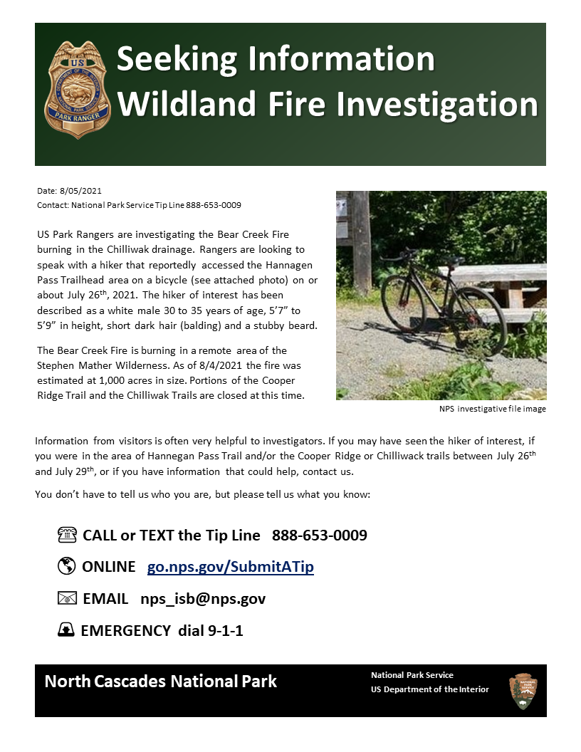 flyer with photo of bicycle, text matches press release