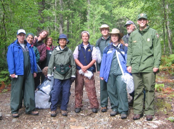 Group of volunteers pose for picture