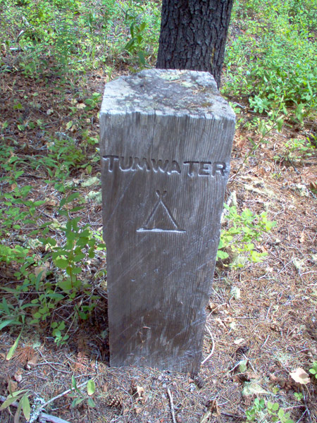 Tumwater camp sign NPS/Bromwell
