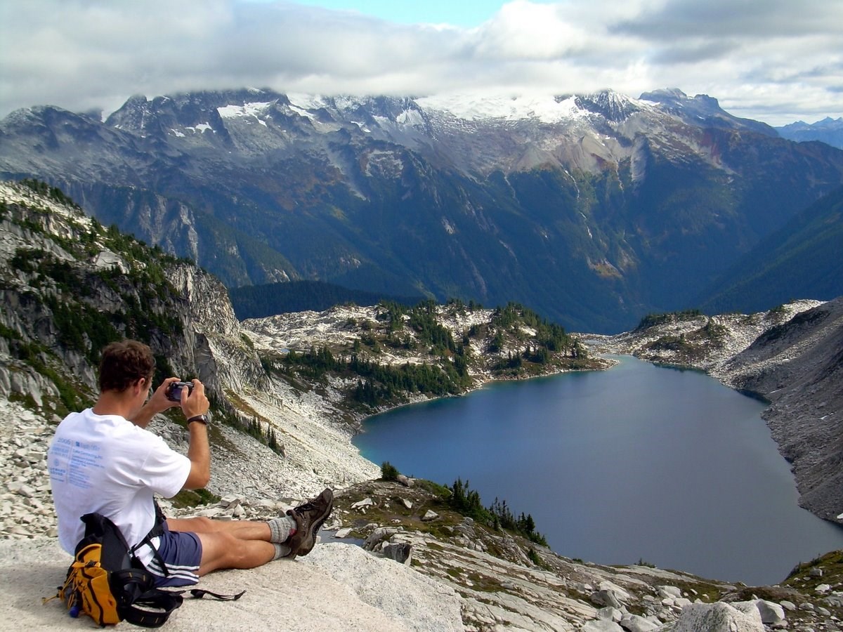 Hidden Lake with the upper Cascade River Valley and Boston Basin beyond. Bonnie Seifried