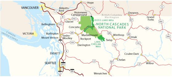 North Cascades National Park Map Directions   North Cascades National Park (U.S. National Park Service)