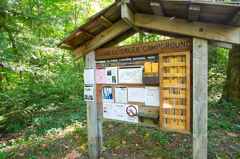 Fee envelopes at Goodell Creek Campground.
NPS/©David Snyder Fee envelopes at Goodell Creek Campground.
NPS/©David Snyder