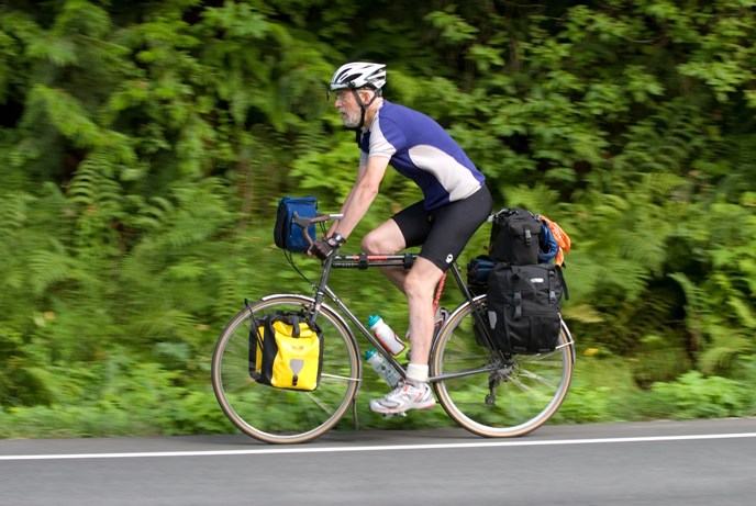 Bicyclist on State Route 20. Image Credit: NPS/NOCA/David Snyder