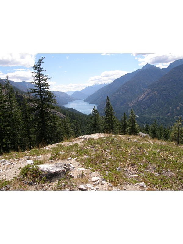 Rainbow Creek view down Lake Chelan