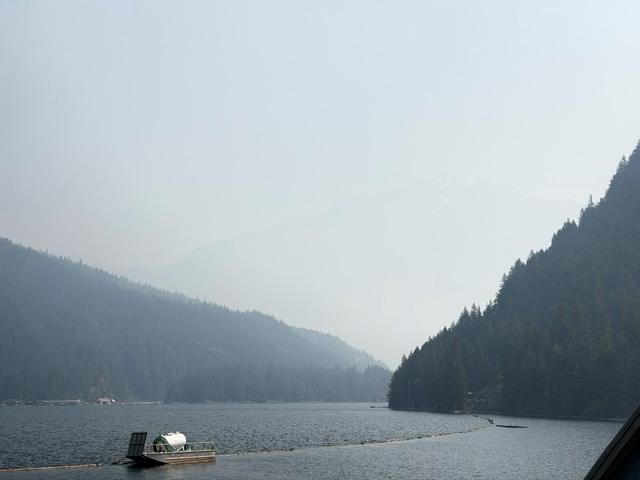 Ross Lake haze looking north bound
