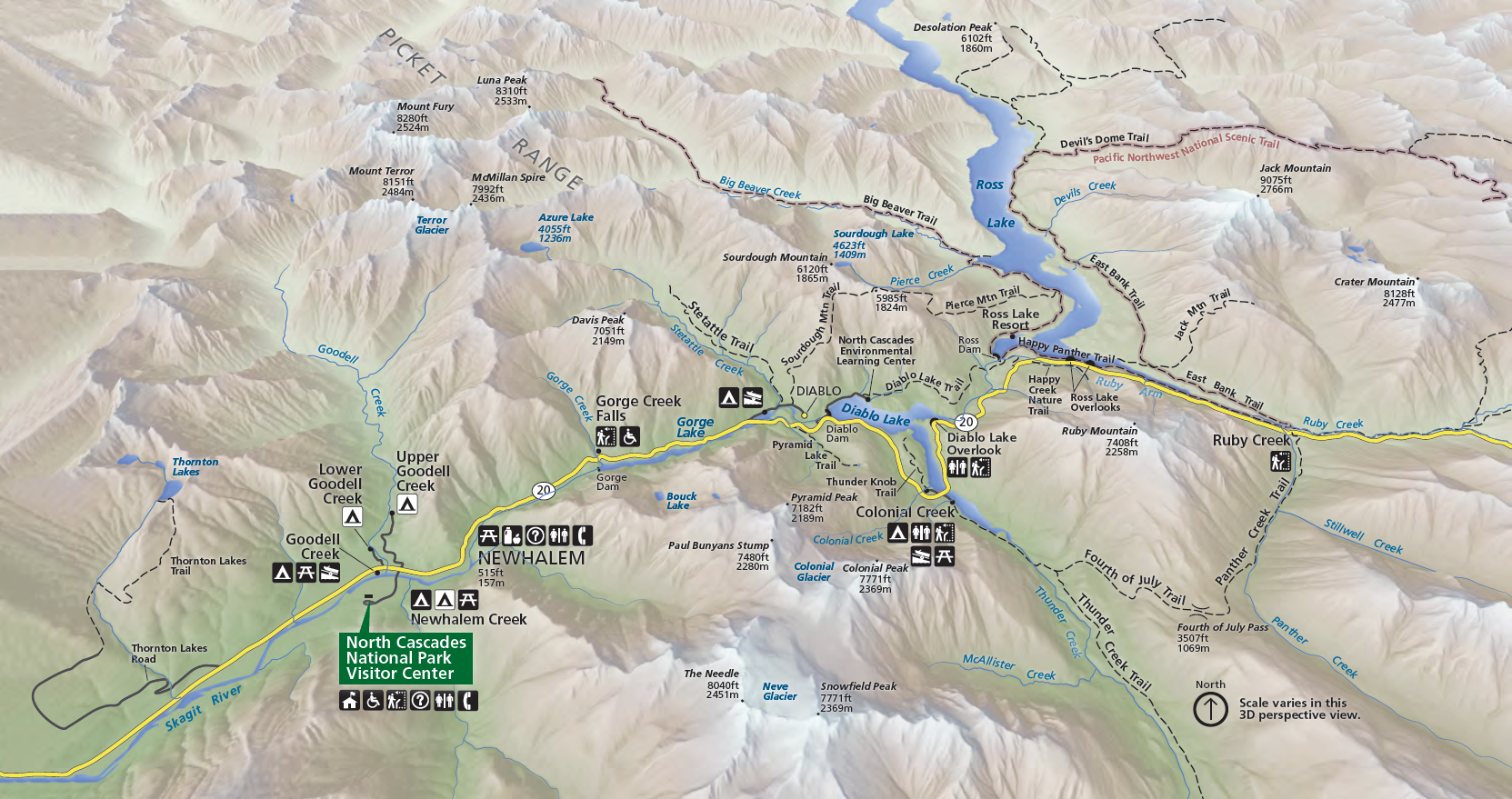 Map of State Route 20