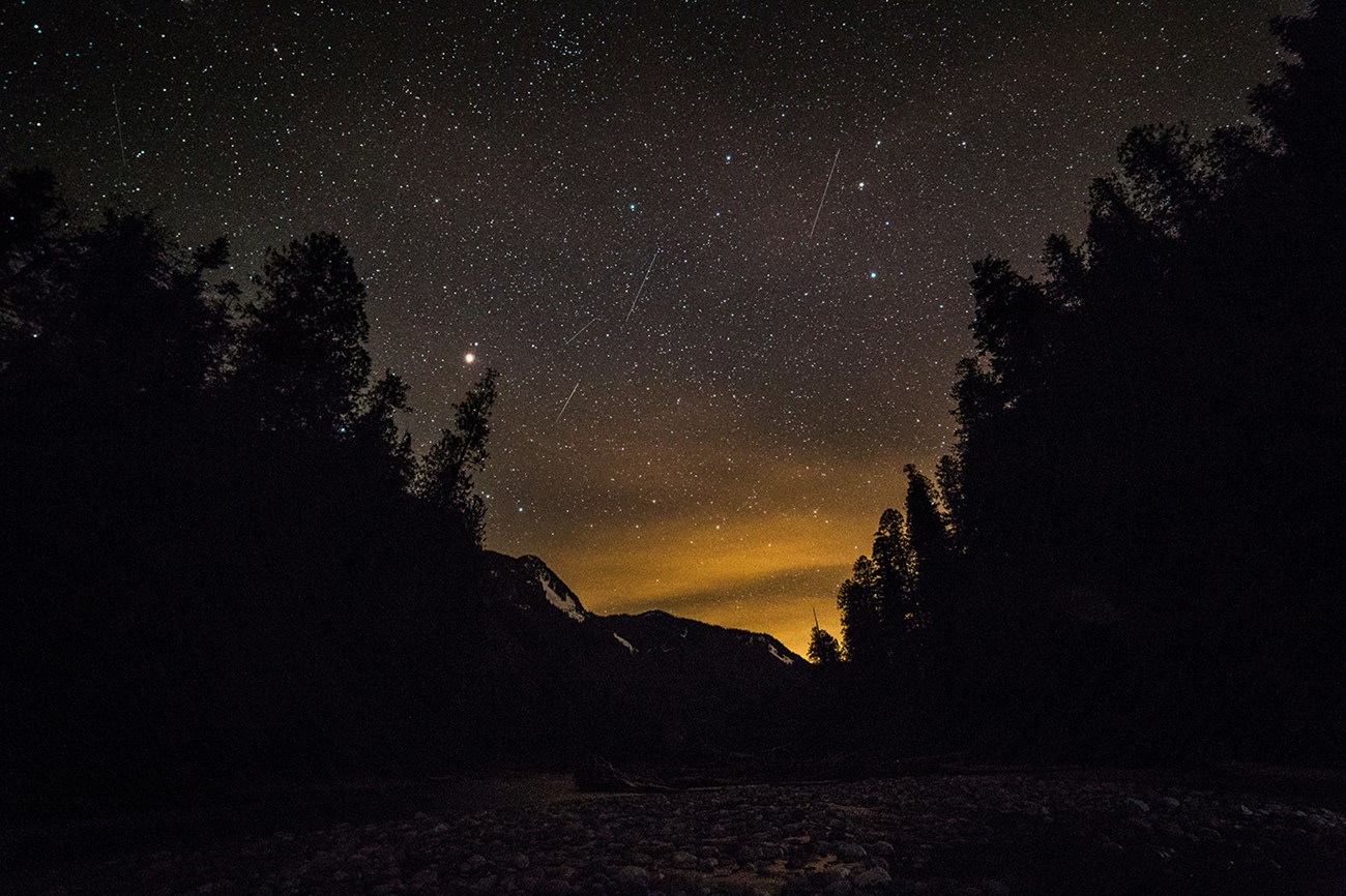 Falling Stars over the North Cascades - ©Andy Porter