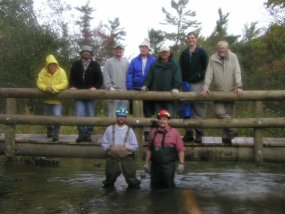 North Country Trail Volunteer working on Trail