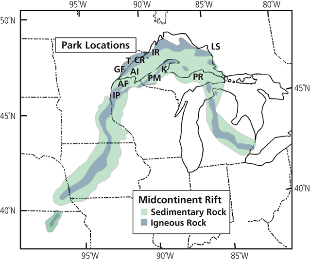 Using Lake Superior parks to explain the Midcontinent Rift