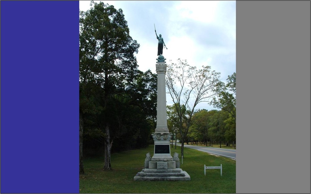 Kentucky Monument on the Chickamauga Battlefield.