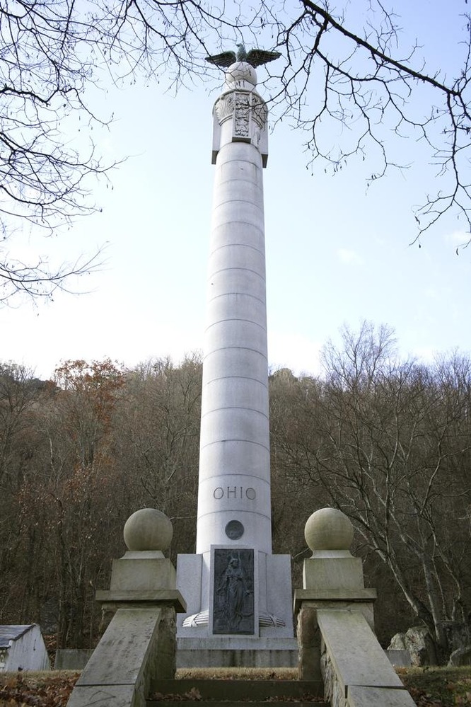 Ohio Monument erected on Lookout Mountain in 1917.