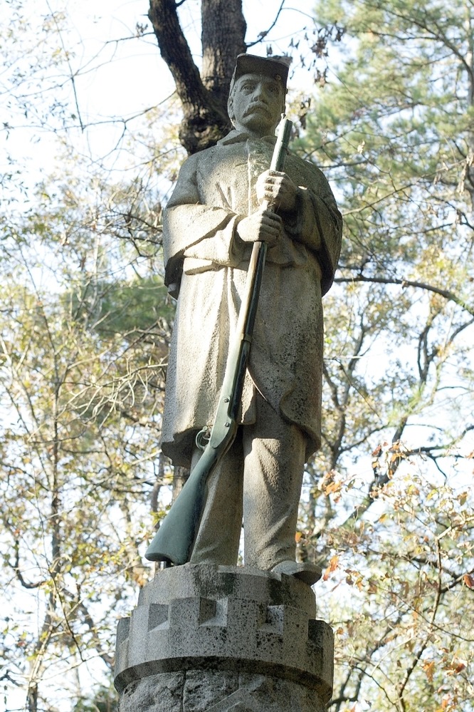 Detail of top of 6th Ohio Infantry Monument.