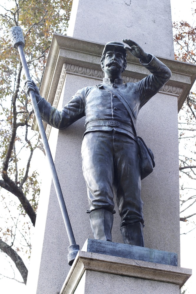 Detail of cannoneer on South Carolina Monument.