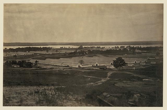 This photo was taken on the ridge in present day Shepherd Parkway looking west towards Virginia
