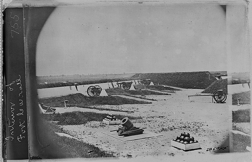 Fort Carroll had a perimeter of 340 yards. Remains of Fort Carroll's battery can be seen today.