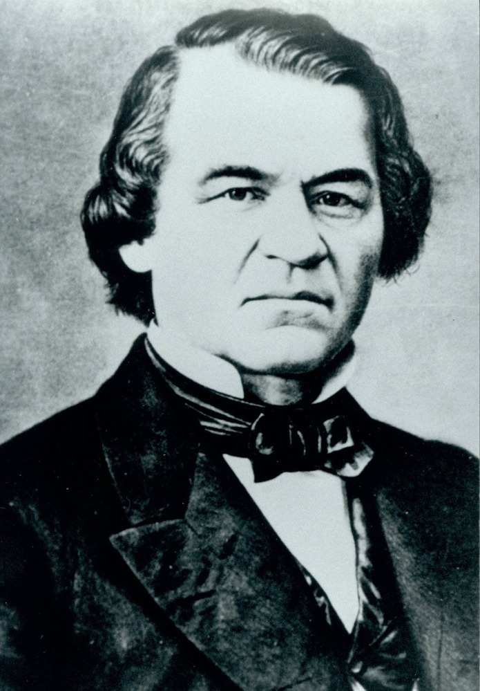Andrew Johnson, 17th President of the United States.