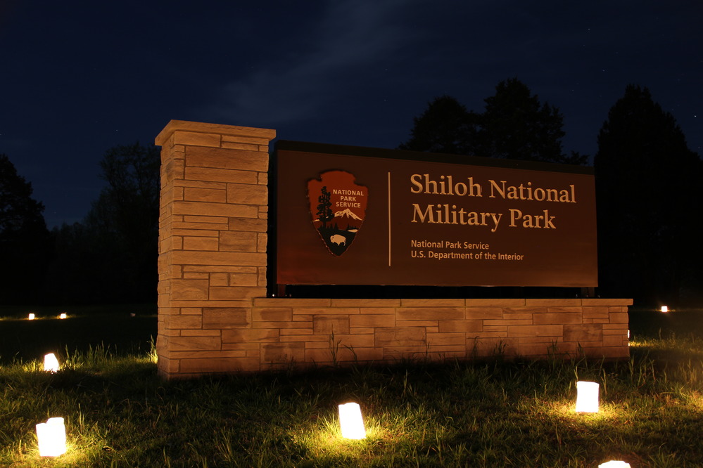Shiloh's main entrance sign