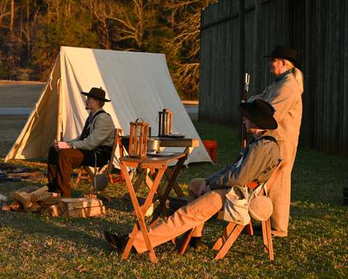 Confederate Guards in the Guard Camp